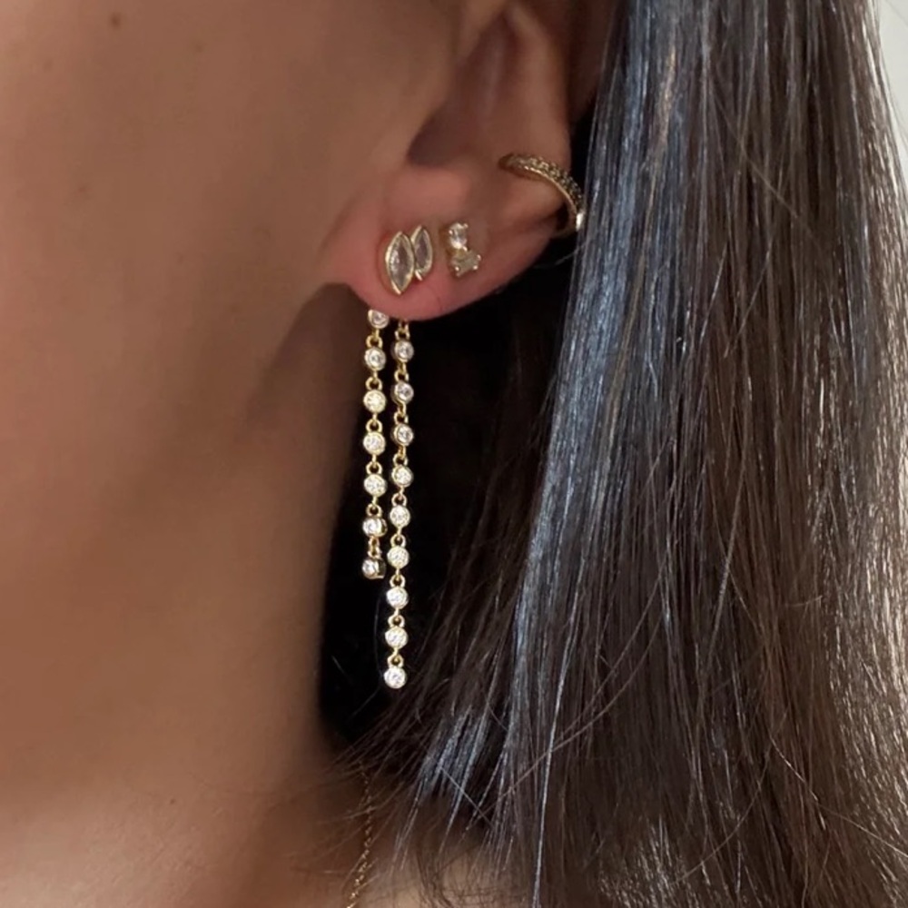 Sterling Silver dangle earring - Nikkie Designs